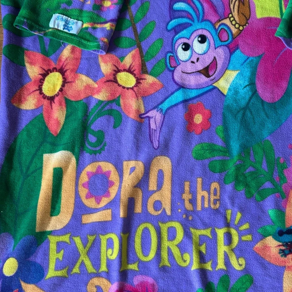 SNUGGIE Dora the Explorer Kids Fleece Blanket Robe Wearable Arms Y2K 2000s Boots